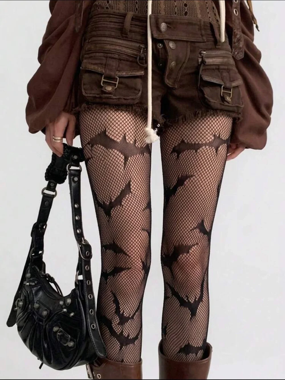 N/A sheer fishnet
